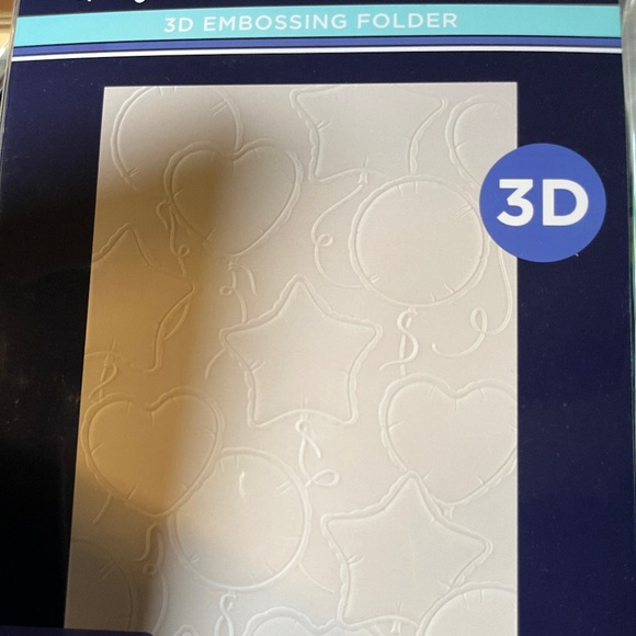 NWOT Spellbinders -Simon Hurley Party Balloons - 3D Embossing Folder - Picture 2 of 4